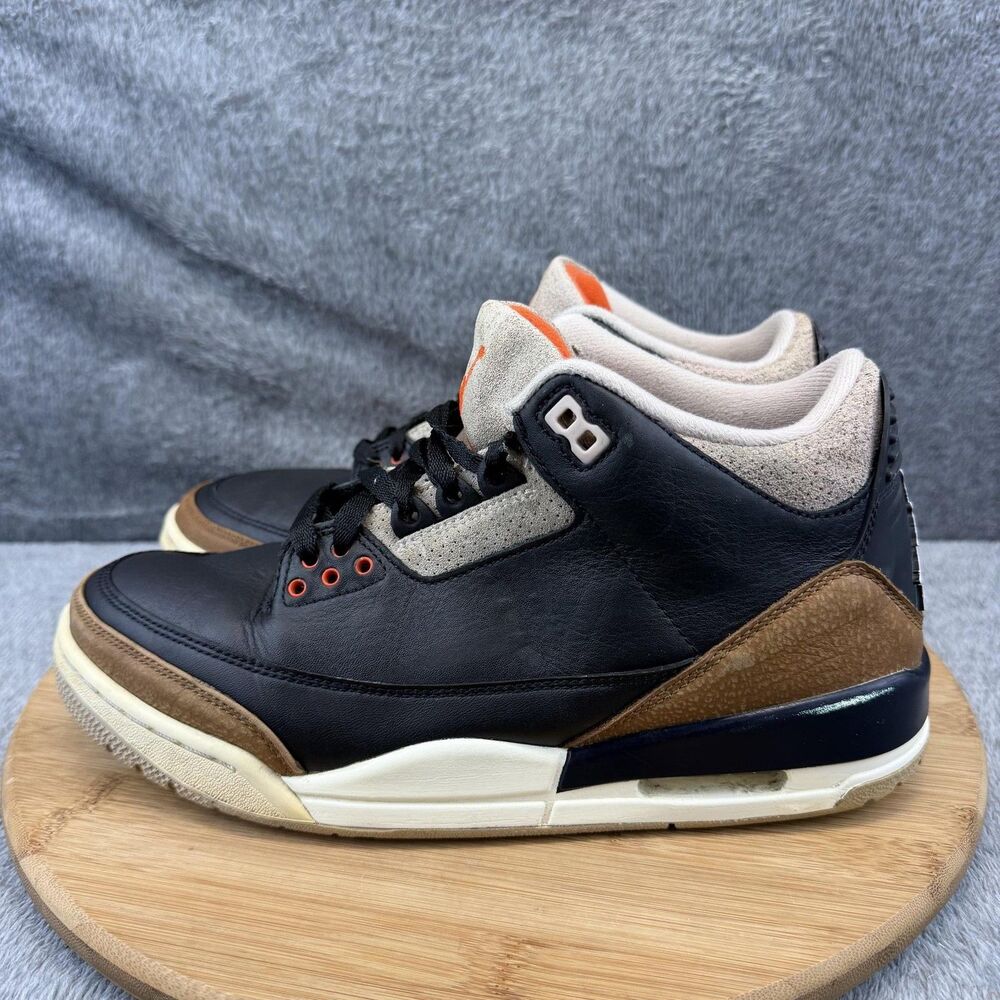 Jordan 3 Retro Desert Elephant Shoes Mens Size 8.5 Black Basketball CT8532-008 - Picture 4 of 11